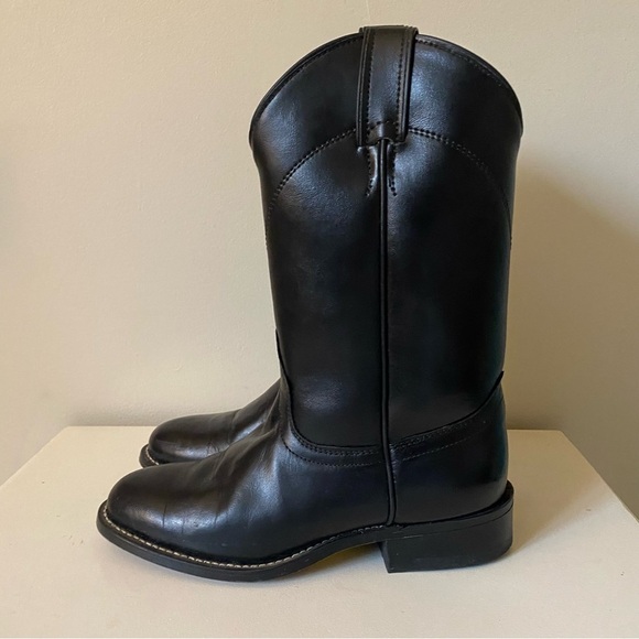 Laredo Shoes - Laredo Black Western Cowboy Boots made in USA Coastal Cowgirl Fall Leather